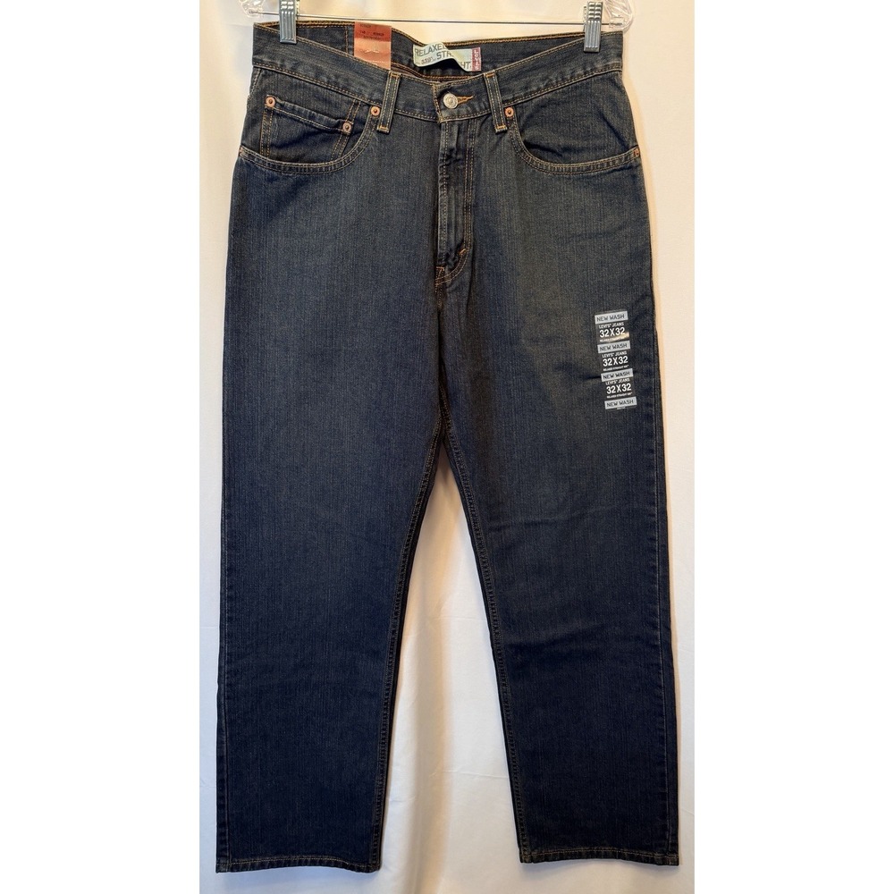 NWT Vintage 2004 Levis 559 Relaxed Straight Jeans Men's 32x32 New Wash Denim